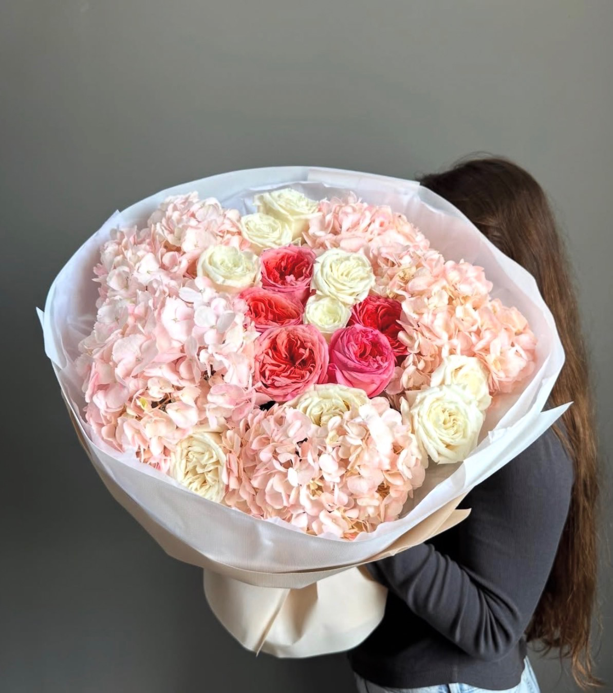 Blush Hydrangea & Rose Hat Box